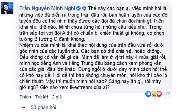 Optimus gây tranh cãi khi nói mát MC Minh Nghi phỏng vấn sai cách, toàn hỏi bí mật chiến thuật nhạy cảm - Ảnh 2.