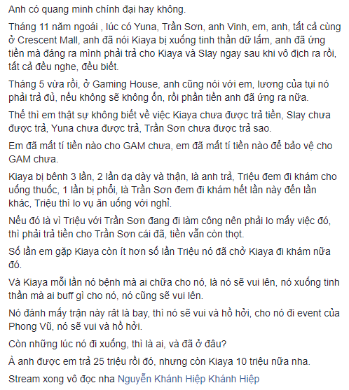 Đại... khẩu chiến: Izumin khẳng định GAM không nợ lương, Tinikun bóng gió ám chỉ Ban lãnh đạo GAM toàn dùng đồ chùa - Ảnh 5.