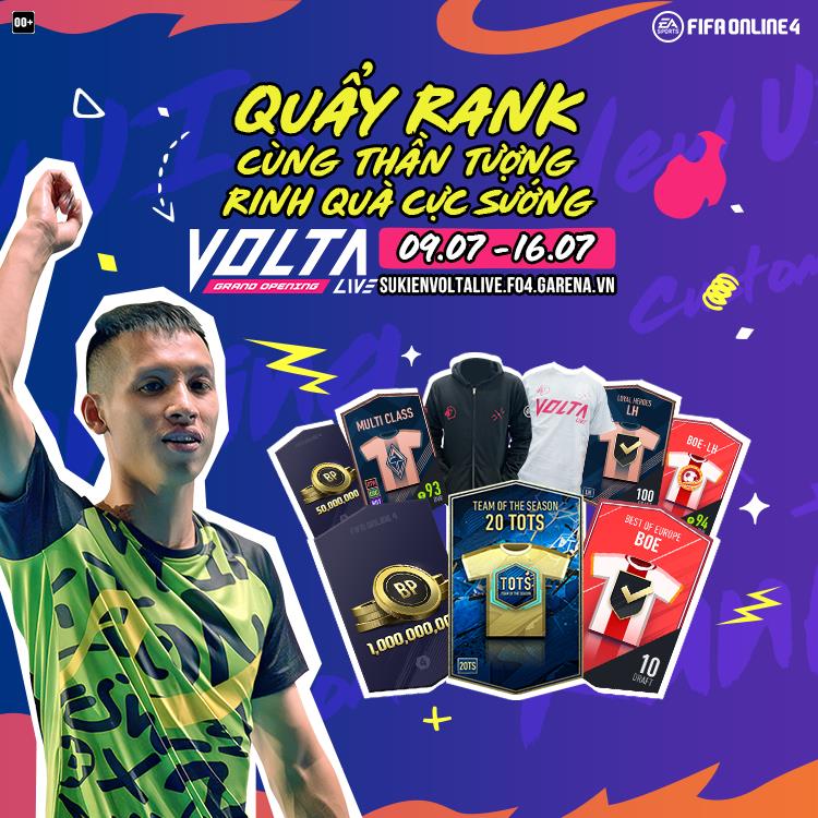 Game thủ phấn khích với sự kiện quẩy rank Volta Live mới của FIFA Online 4: Nhận miễn phí 20TOTS, Hùng Dũng +8... - Ảnh 3.