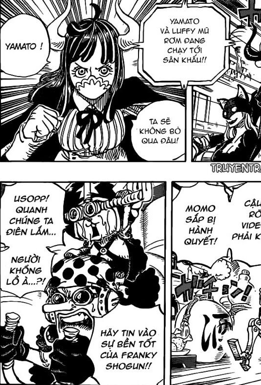 Ulti tuyên bố sẽ không bỏ quá cho Yamato tại One Piece chap 986