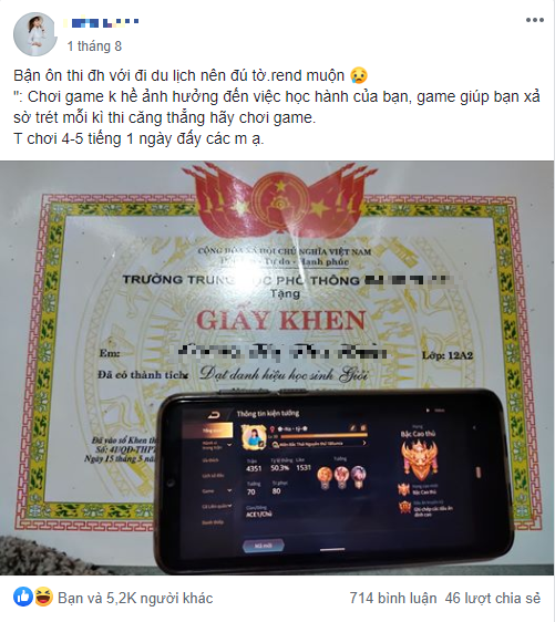 Nữ sinh ôn thi đại học khoe vừa chơi game 5 tiếng một ngày vừa học vẫn có thành tích đáng nể - Ảnh 2. Nữ sinh ôn thi đại học khoe vừa chơi game 5 tiếng một ngày vừa học vẫn có thành tích đáng nể - Ảnh 2.