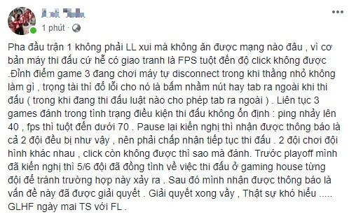 Đại diện CES phản ánh điều kiện thi đấu tại GG Stadium quá tệ, ping cao, FPS tụt, click chuột còn không được - Ảnh 2.