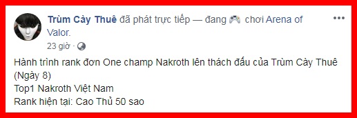 Liên Quân Mobile: Đặt mục tiêu quá cao so với khả năng, Boy one champ Nakroth hứng chỉ trích thậm tệ - Ảnh 3.