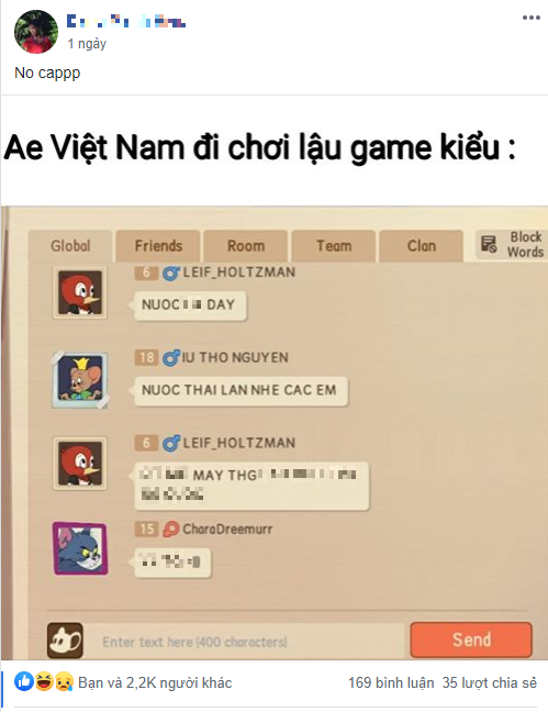 Game thủ Việt vượt rào chơi Tom and Jerry, chat kênh thế giới với nội dung khiến chính đồng hương cũng cạn lời - Ảnh 4.