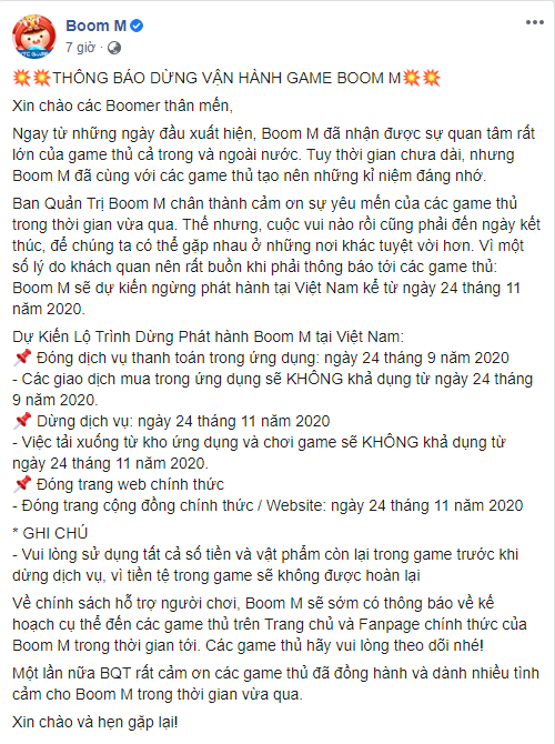 Boom M ngừng phát hành sau hơn một năm ra mắt, cái kết buồn cho tựa game được kỳ vọng là huyền thoại tái sinh - Ảnh 2.