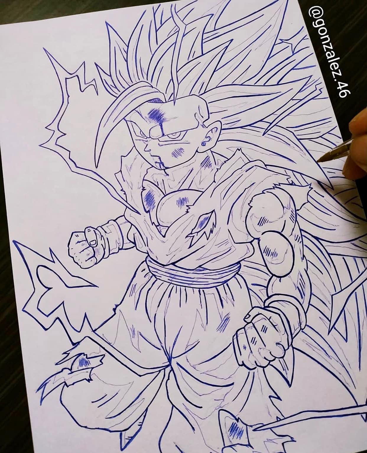 Mãn nhãn khi ngắm loạt ảnh vẽ lại các nhân vật trong Dragon Ball bằng bút bi - Ảnh 20.