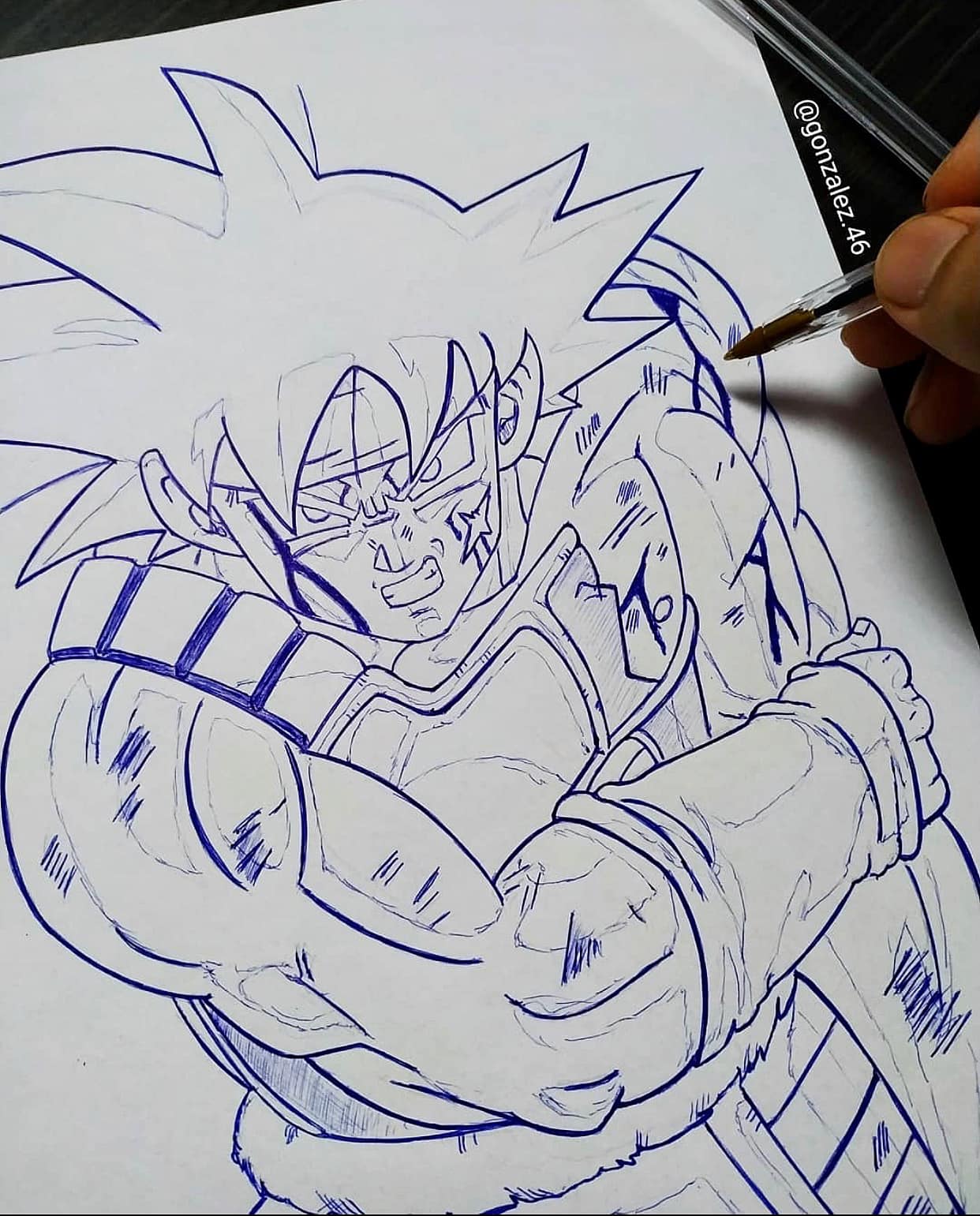 Mãn nhãn khi ngắm loạt ảnh vẽ lại các nhân vật trong Dragon Ball bằng bút bi - Ảnh 23.
