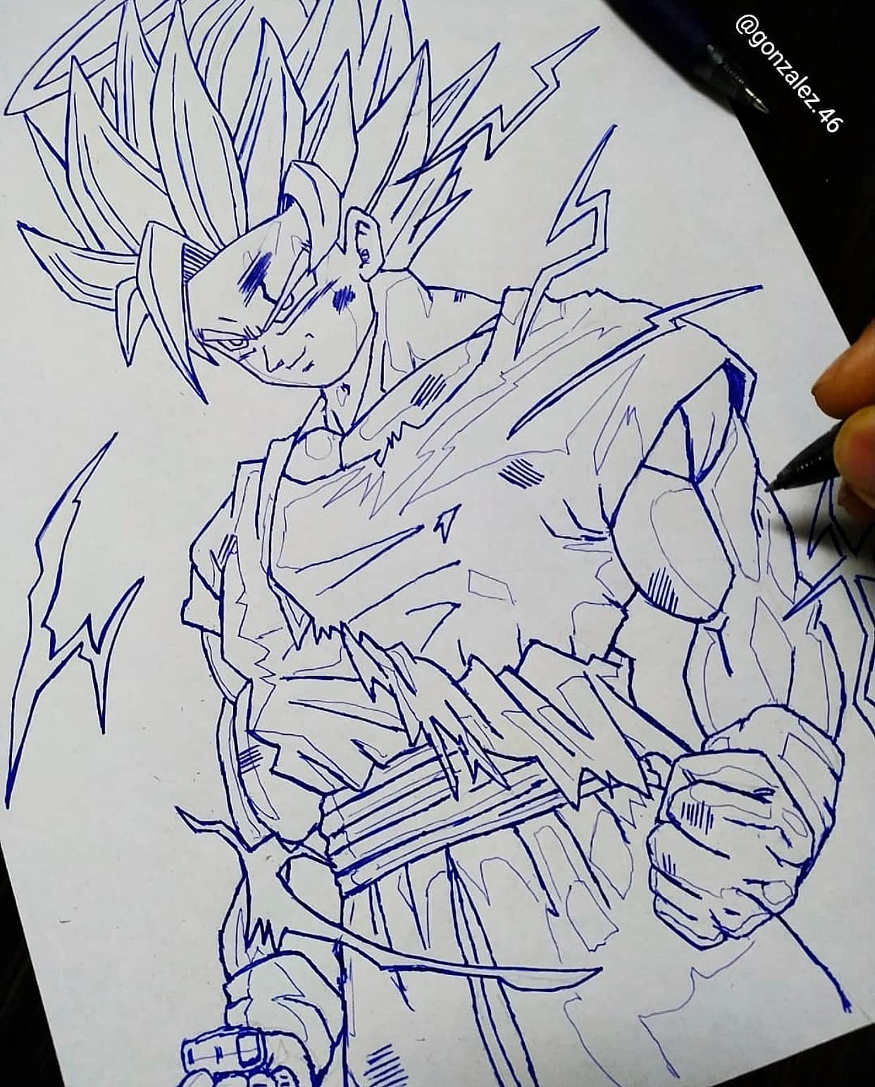 Mãn nhãn khi ngắm loạt ảnh vẽ lại các nhân vật trong Dragon Ball bằng bút bi - Ảnh 28.