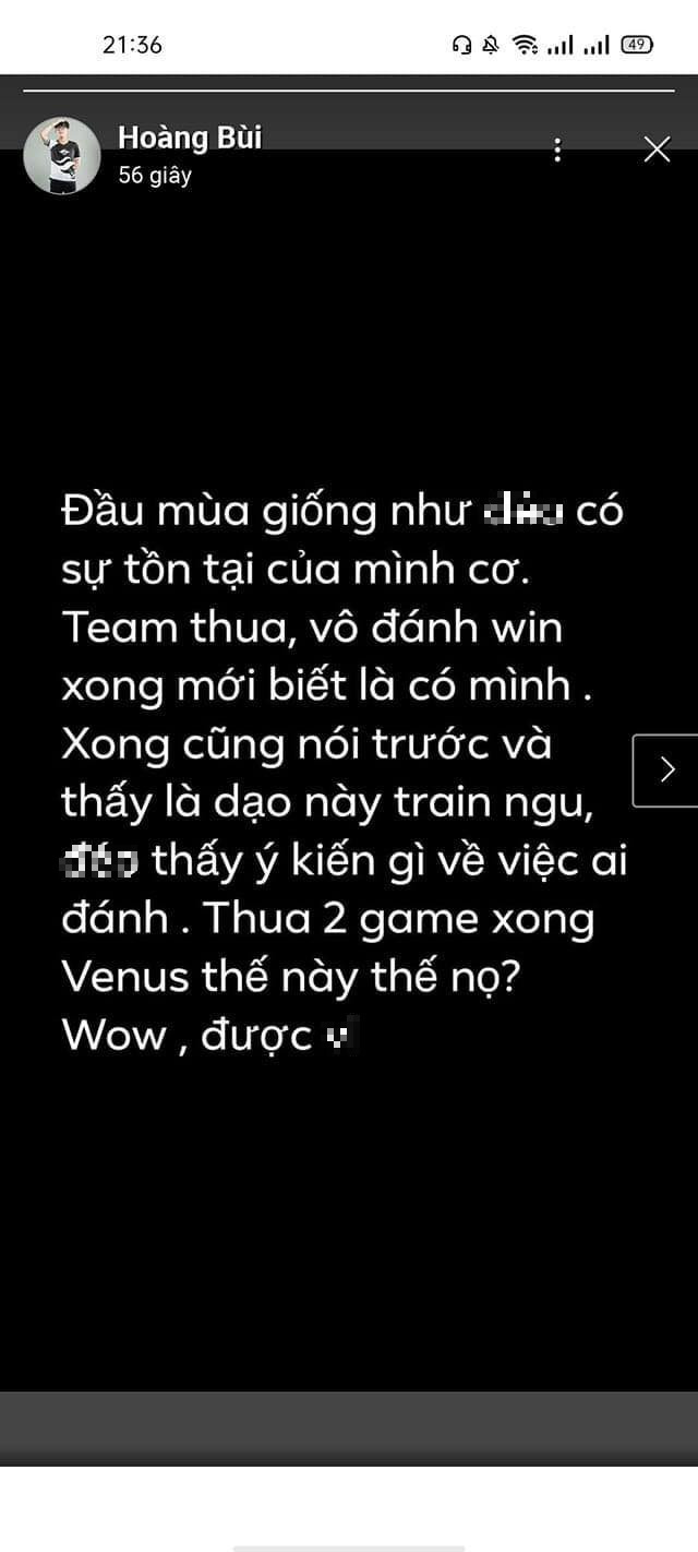 Khi gánh xiếc không còn niềm vui: TS Venus lên tiếng ám chỉ bị cho ra rìa sau trận thua EVS? - Ảnh 2.