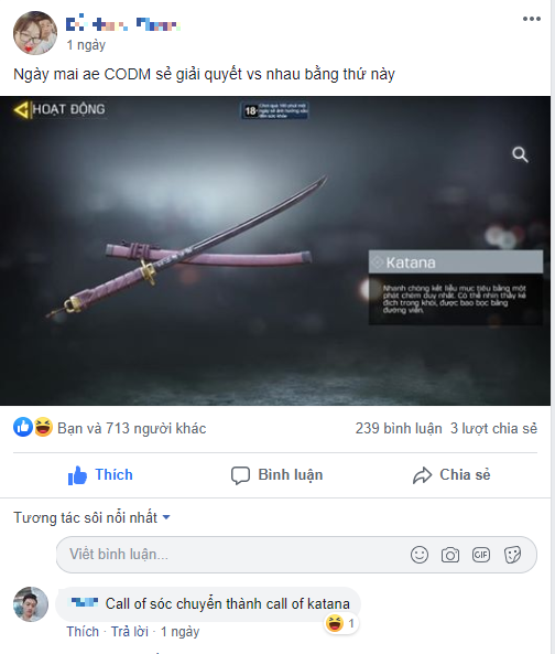 Game thủ Call of Duty Mobile hoang mang khi ai cũng muốn thành Yasuo, cầm Katana solo không cần Tường Gió - Ảnh 1. Game thủ Call of Duty Mobile hoang mang khi ai cũng muốn thành Yasuo, cầm Katana solo không cần Tường Gió - Ảnh 1.