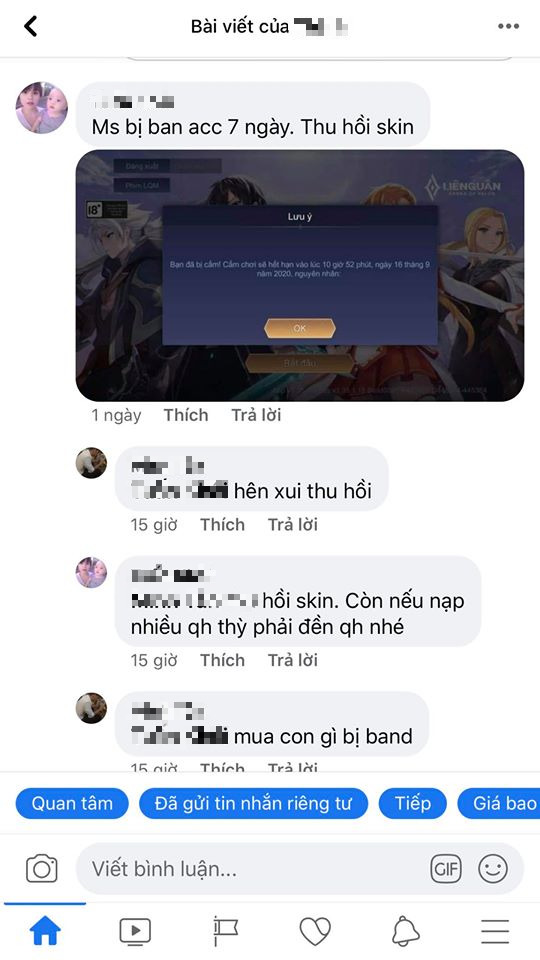 Không muốn làm mà đòi có ăn, hàng chục game thủ Liên Quân ăn trái đắng nhưng vẫn đặt trọn niềm tin vào kẻ lừa đảo - Ảnh 2. Không muốn làm mà đòi có ăn, hàng chục game thủ Liên Quân ăn trái đắng nhưng vẫn đặt trọn niềm tin vào kẻ lừa đảo - Ảnh 2.