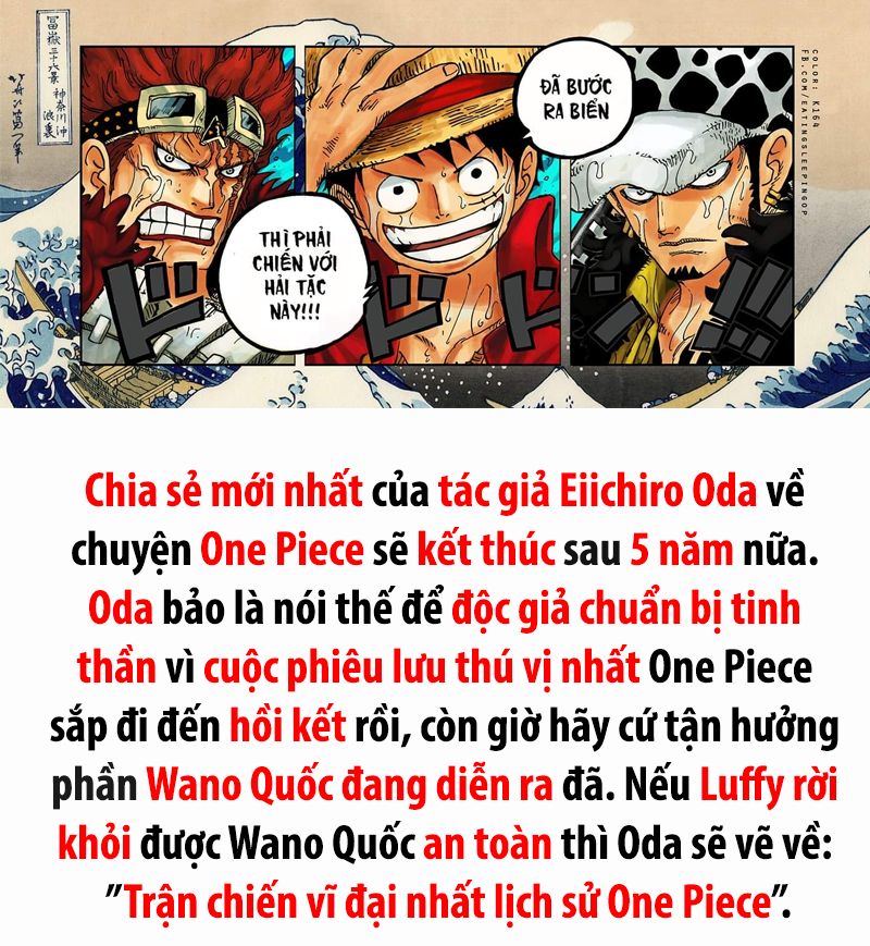 Oda Tuyen Bố Nếu Luffy Con Sống để Thoat Khỏi Wano Ong Sẽ Vẽ Trận Chiến Vĩ đại Nhất Lịch Sử One Piece