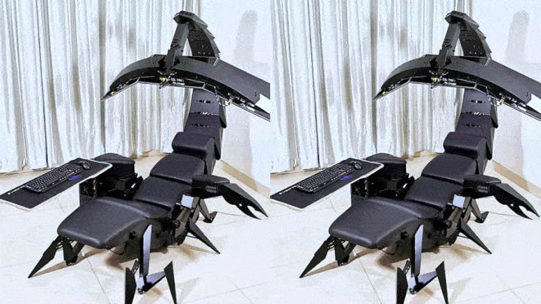 Xuất hiện dàn PC mang hình bò cạp cực ngầu, kết hợp luôn ghế mát-xa cho game thủ ngả lưng chinh chiến - Ảnh 1.