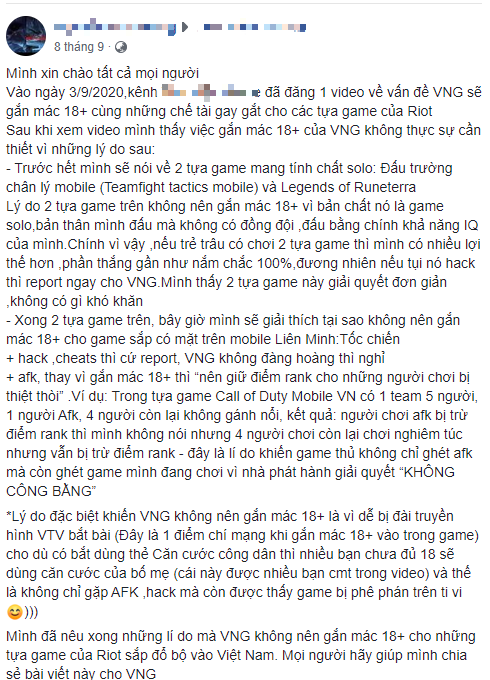 Người chơi phẫn uất với cách mà VNG định đối xử với ba bom tấn của Riot, kể cả Liên Minh: Tốc Chiến - Ảnh 2. Người chơi phẫn uất với cách mà VNG định đối xử với ba bom tấn của Riot, kể cả Liên Minh: Tốc Chiến - Ảnh 2.