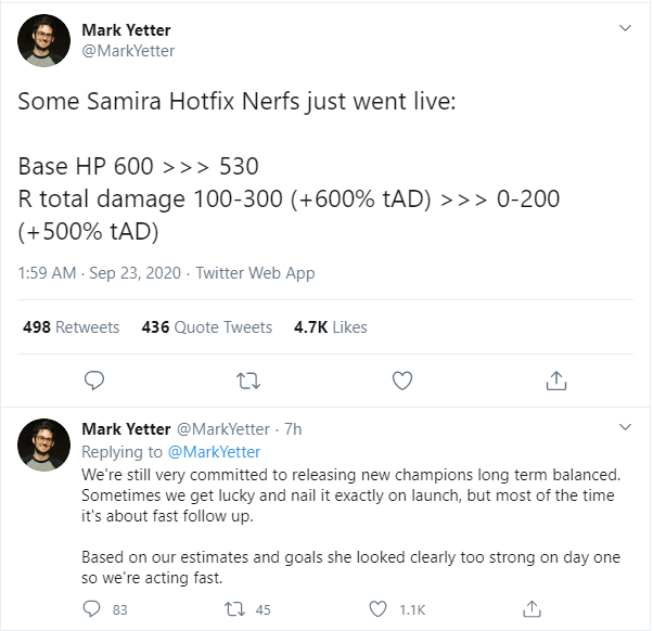 Chỉ sau 1 ngày ra mắt, Riot Games đã phải nerf khẩn cấp Samira vì quá mức mất cân bằng - Ảnh 2.
