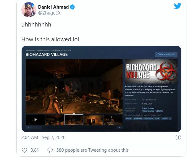 Bom tấn Resident Evil Village chưa ra mắt chính thức nhưng đã bị nhái trắng trợn trên Steam - Ảnh 2.