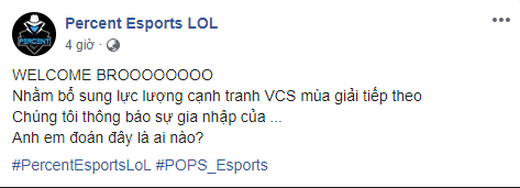 Các thành viên Young Generation 2017 cùng tái ngộ dưới màu áo Percent Esports? - Ảnh 1.