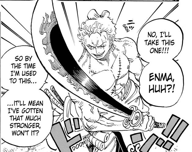 One Piece: Bạn có biết Zoro cầm trong tay Enma đang yếu hơn chính Zoro khi cầm thanh Thu Thuỷ? - Ảnh 2.