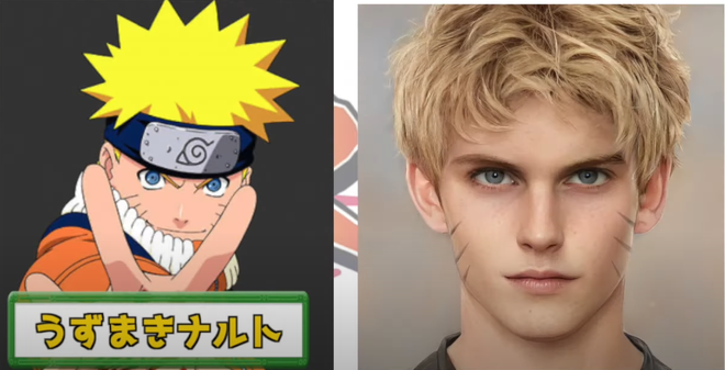 Youtuber dùng AI hô biến nhân vật trong Naruto thành người thật ...
