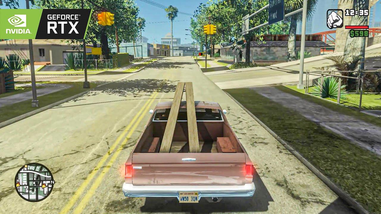 Gta san andreas remastered 2021. GTA San Andreas Remastered (2022). Геймплей ГТА Сан андреас с RTX. GTA 2004 vs 2021 Train.