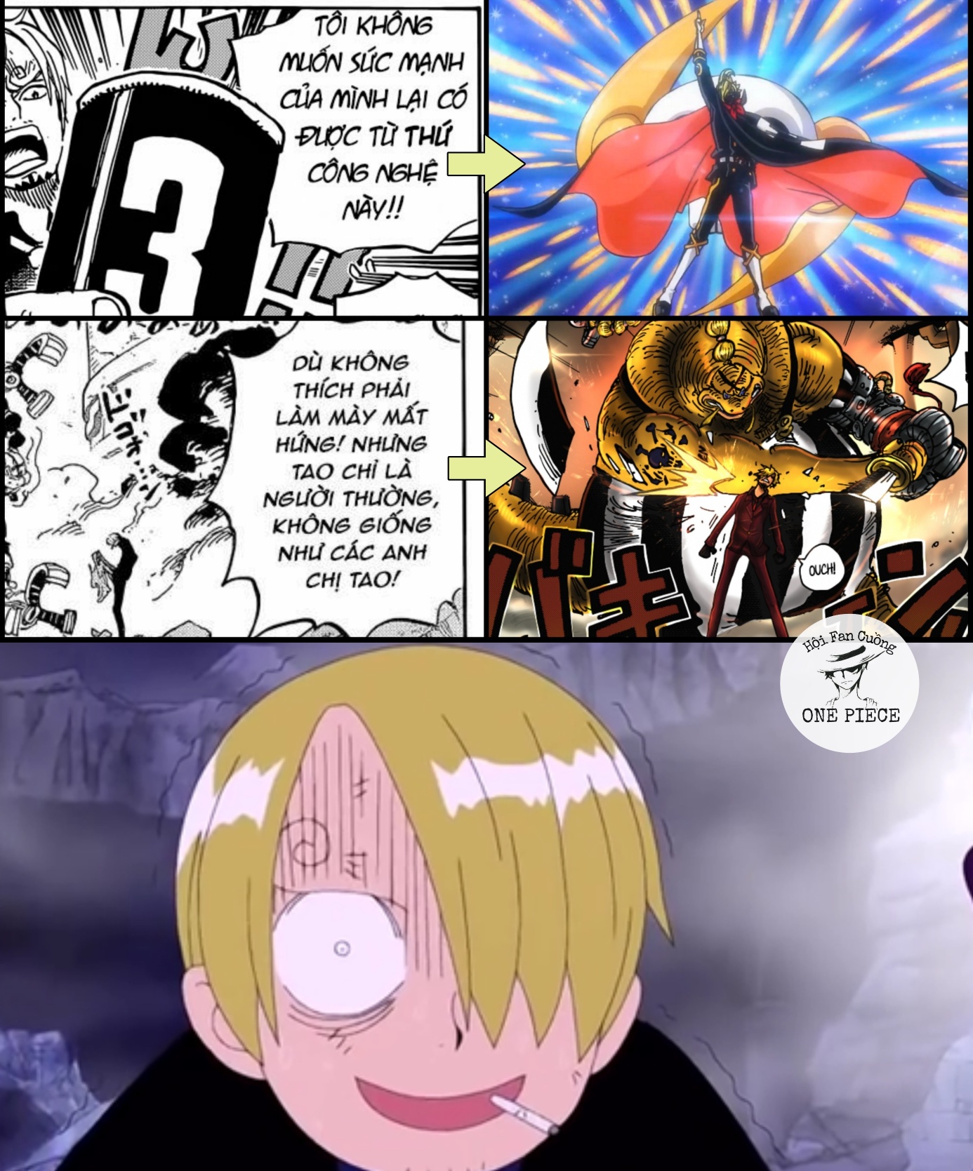 Cười Vỡ Bụng Trước Loạt Ảnh Chế Hài Hước Về Diễn Biến Mới Nhất Của One Piece,  Sức Mạnh Của Sanji Trở Thành 