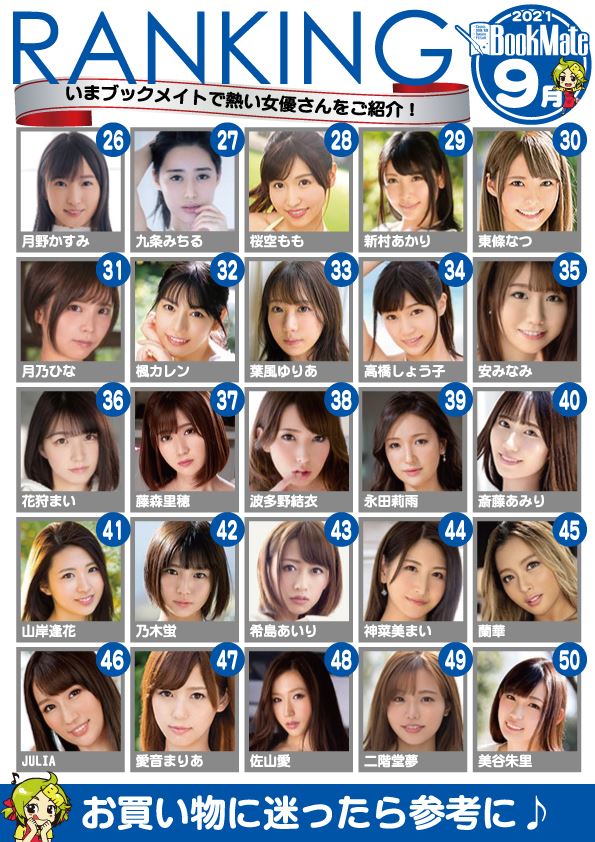 BXH diễn viên 18+ ăn khách 8/2021: Siêu tân binh lập kỷ lục kế tiếp, Yua Mikami tụt thê thảm xuống tận hạng 20 - Ảnh 3.