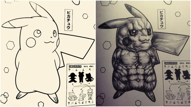Nhìn lại Pikachu cơ bắp quái dị của ngày Halloween khiến fan khóc hết nước mắt - Ảnh 1.