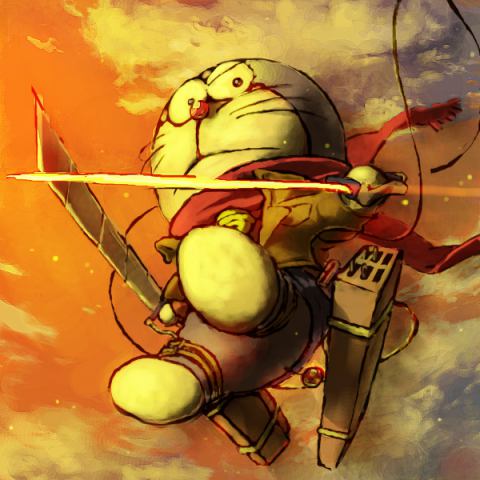 Giật mình khi thấy Attack on Titan và Doraemon kết hợp, tưởng không liên quan nhưng cũng rất ra gì và này nọ! - Ảnh 8.