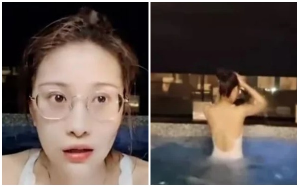 Thay đồ bơi để lên sóng, nữ streamer xinh đẹp bất ngờ bị camera phản chiếu qua gương, ghi lại toàn cảnh phân đoạn nóng bỏng - Ảnh 3.