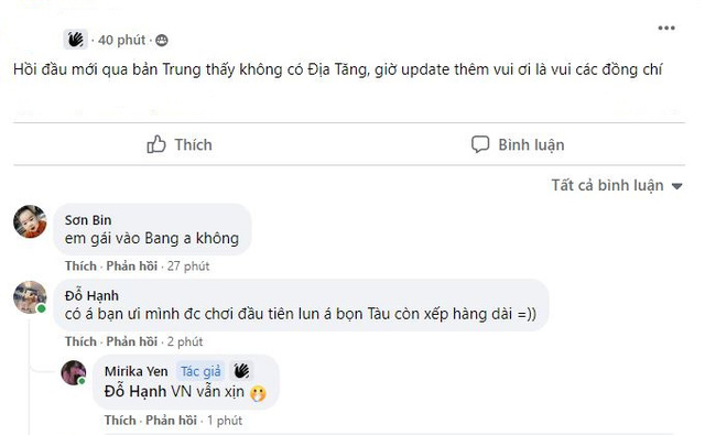 Đói Thiếu Lâm suốt 3 bản quốc tế, game thủ Đài - Hàn - Trung đổ bộ group game Việt để hóng Viễn Chinh Mobile - Ảnh 3.