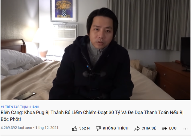 Kênh YouTube của Khoa Pug tăng 150.000 follow sau một đêm, Johnny Đặng bất ngờ có động thái phòng ngự đầu tiên - Ảnh 2.