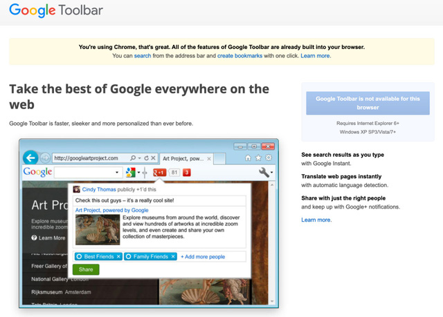  Google khai tử thanh công cụ trên trình duyệt “cổ lỗ sĩ” Internet Explorer  - Ảnh 1.