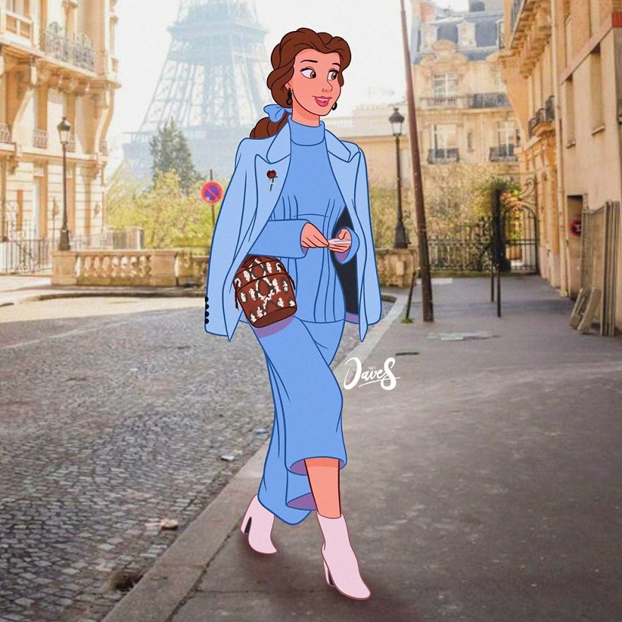 Khi các nhân vật hoạt hình Disney diện trang phục hiện đại xuống phố, toàn fashionista thời thượng khiến ai cũng phải trầm trồ - Ảnh 3.