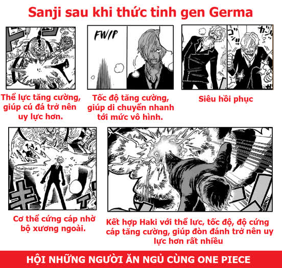 One Piece: Khám phá các siêu sức mạnh của Sanji sau khi thức tỉnh gen Germa, fan nhận xét anh ba được buff kinh quá - Ảnh 5.