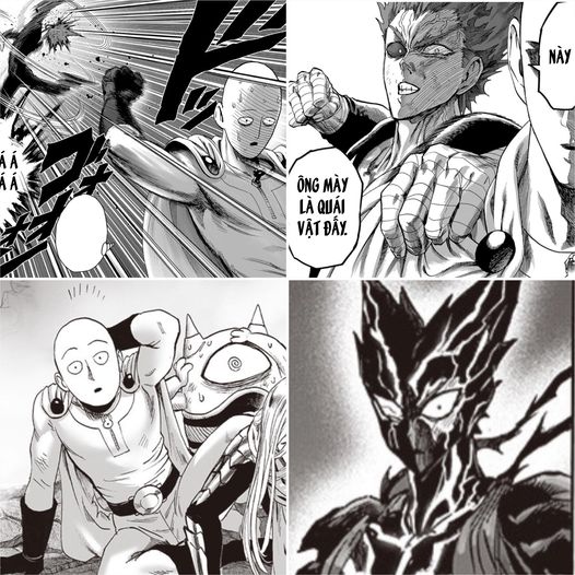 One Punch Man: King lại dùng sức mạnh triệu hồi Saitama xuất hiện để đánh nhau với Garou trong chương mới - Ảnh 3.