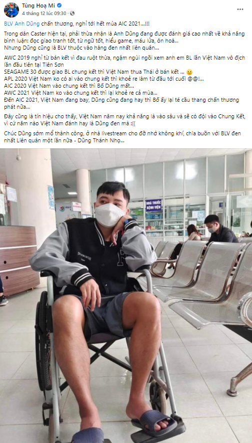 “Éo le chuyện nội tại”: Một BLV Liên Quân xui xẻo gặp chấn thương, tín hiệu vui cho các đại diện Việt Nam tại AIC 2021? - Ảnh 2.