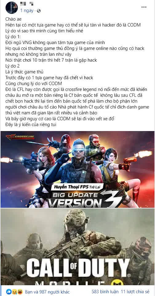 Game thủ sợ số phận Call of Duty Mobile sẽ giống “ông tổ game sơn súng”, bị hack đến mức VNG giương cờ đầu hàng - Ảnh 3.