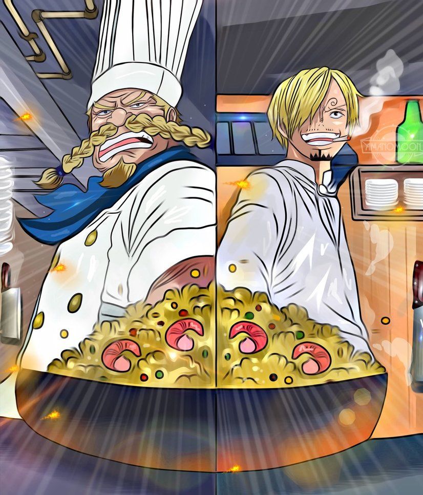 Đầu bếp Sanji luôn là người đầy niềm đam mê trong One Piece. Hãy xem hình ảnh của anh ta khi cầm dao, chuẩn bị nấu nướng bữa ăn cho đám hải tặc Straw Hat. Từ biểu cảm nghiêm túc đến quảng cáo cho món ăn, Sanji luôn khiến mọi người bất ngờ.