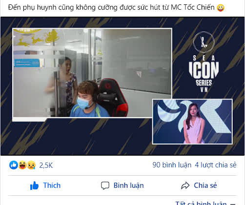 CĐM sốc khi tưởng tuyển thủ Tốc Chiến bị mẹ “gank” trong lúc thi đấu và ngất ngây với nhan sắc của nàng MC - Ảnh 4.