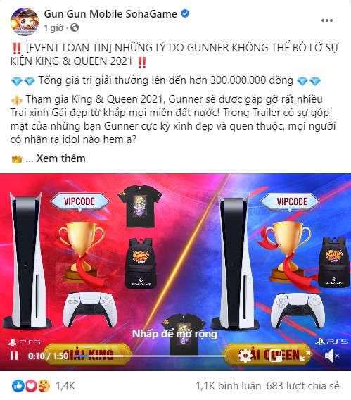 Game bắn súng TOP 1 - Gun Gun Mobile công bố sự kiện King & Queen 2021, chơi lớn tặng 1 cặp PS5 cho người chiến thắng! - Ảnh 11.