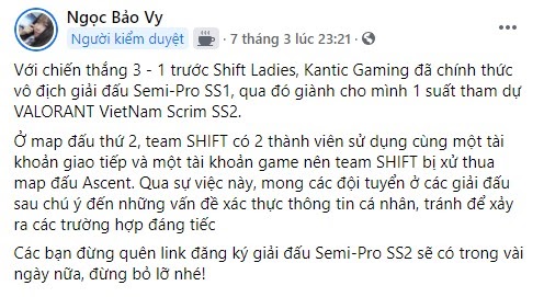 Một team dự giải đấu Valorant Việt Nam dính nghi vấn Kim Thiền thoát xác, để player nam âm thầm bắn thay tuyển thủ nữ - Ảnh 2.