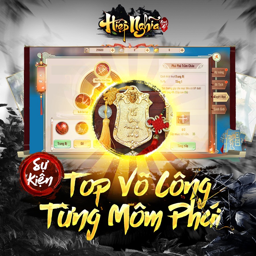 Siêu phẩm Hiệp Nghĩa Giang Hồ khởi động giải Đua TOP Môn Phái - Nhận Hoàng Kim Lệnh Bài xịn sò! - Ảnh 4. Siêu phẩm Hiệp Nghĩa Giang Hồ khởi động giải Đua TOP Môn Phái - Nhận Hoàng Kim Lệnh Bài xịn sò! - Ảnh 4.