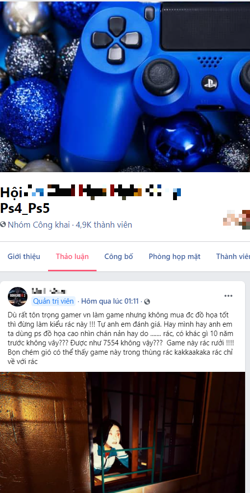 CĐM truy lùng Admin group nói Thần Trùng là “ảnh ghép”, hóa ra là một cộng đồng chuyên về PS5 tại Việt Nam - Ảnh 1.