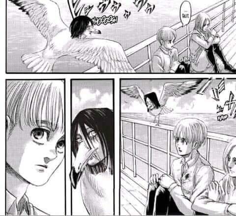 Các fan Attack On Titan cho rằng Mikasa bên cạnh con chim lớn chỉ khiến cô thêm nhớ Eren mà thôi - Ảnh 2.