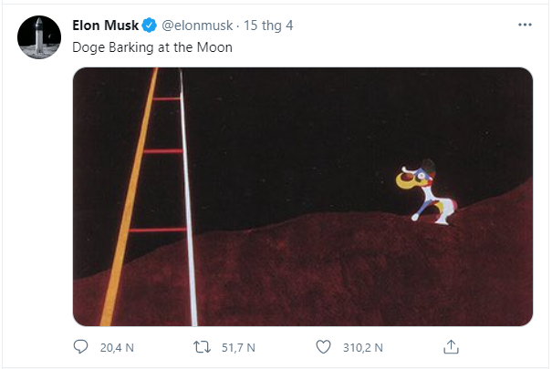 Elon Musk đăng 1 bức biếm họa, tiền ảo Dogecoin tăng 248% chỉ sau 1 ngày - Ảnh 1.