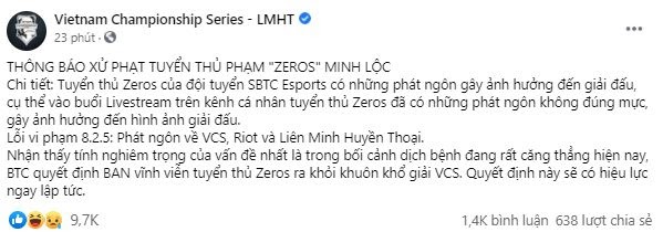 SBTC Esports sa thải Zeros, cộng đồng LMHT cũng chào thua cái tội vạ miệng thành quen của cựu tuyển thủ - Ảnh 2.