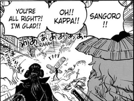 Cùng soi những chi tiết thú vị trong One Piece chap 1012: Cửu Hồng Bao tách nhóm, Denjiro đã đi đâu? - Ảnh 8.