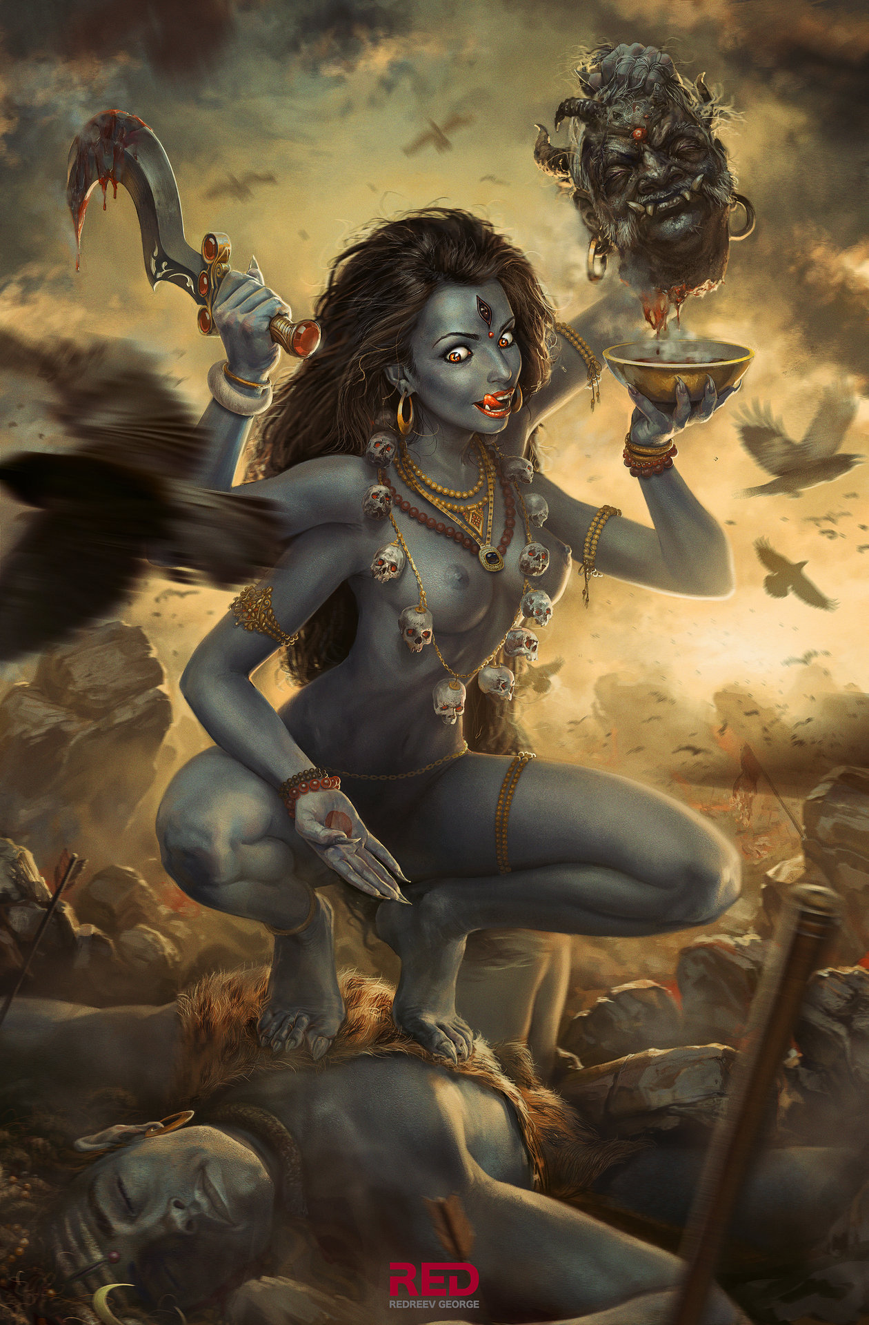 Nữ thần Kali – Vị thần quyền lực và tàn bạo bậc nhất trong thế giới thần thoại - Ảnh 1.