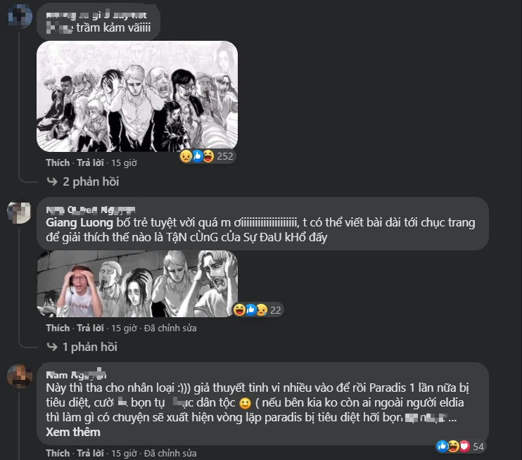 Thất vọng với kết thúc thật sự của Attack On Titan, nhiều fan cho rằng tôi đã phí phạm 12 năm trời - Ảnh 4. Thất vọng với kết thúc thật sự của Attack On Titan, nhiều fan cho rằng tôi đã phí phạm 12 năm trời - Ảnh 4.