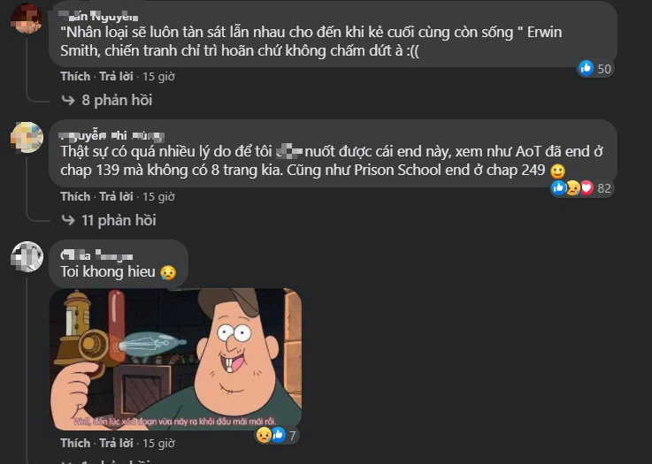 Thất vọng với kết thúc thật sự của Attack On Titan, nhiều fan cho rằng tôi đã phí phạm 12 năm trời - Ảnh 5. Thất vọng với kết thúc thật sự của Attack On Titan, nhiều fan cho rằng tôi đã phí phạm 12 năm trời - Ảnh 5.